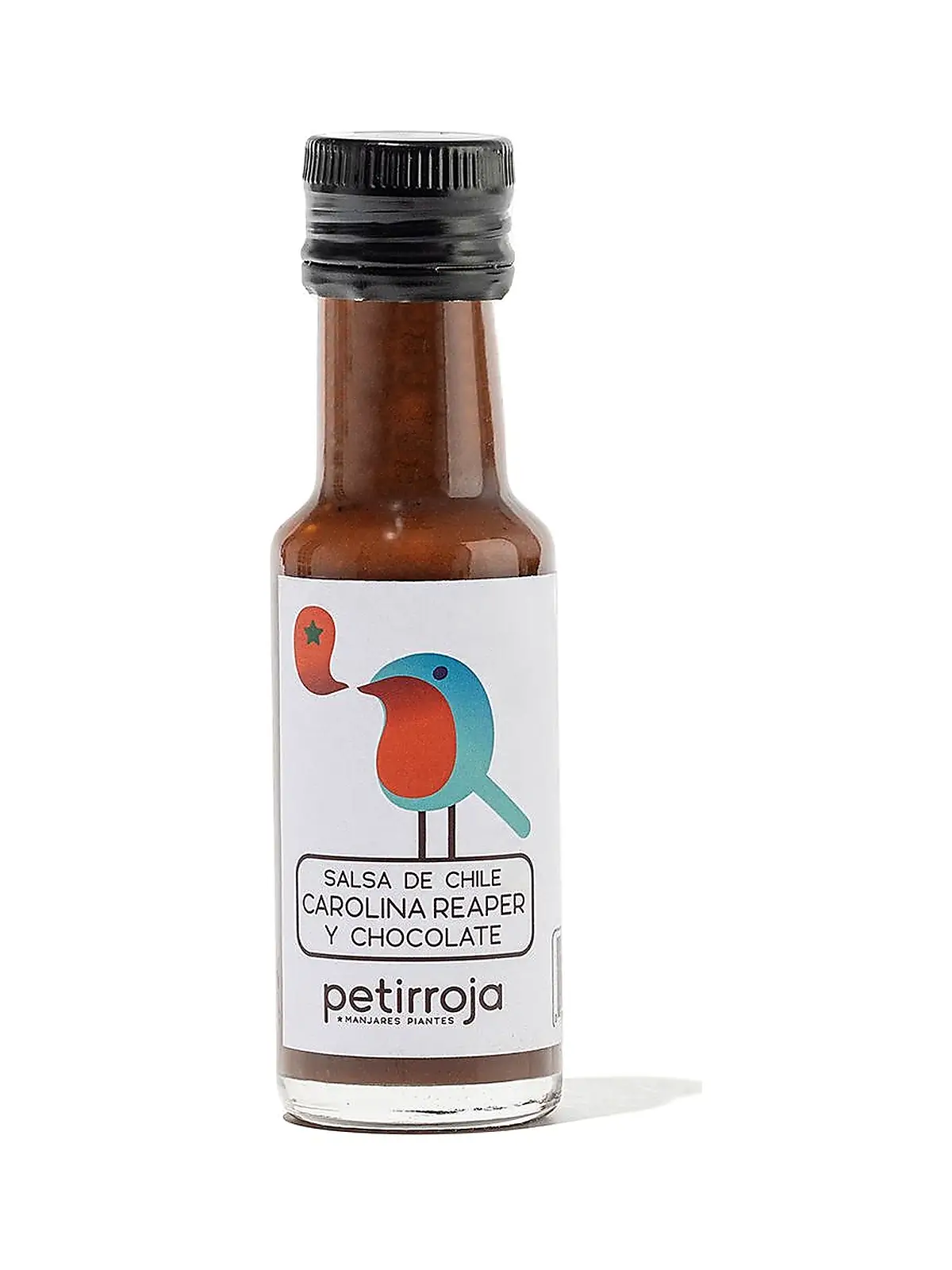 Salsa Carolina Reaper y chocolate negro Petirroja