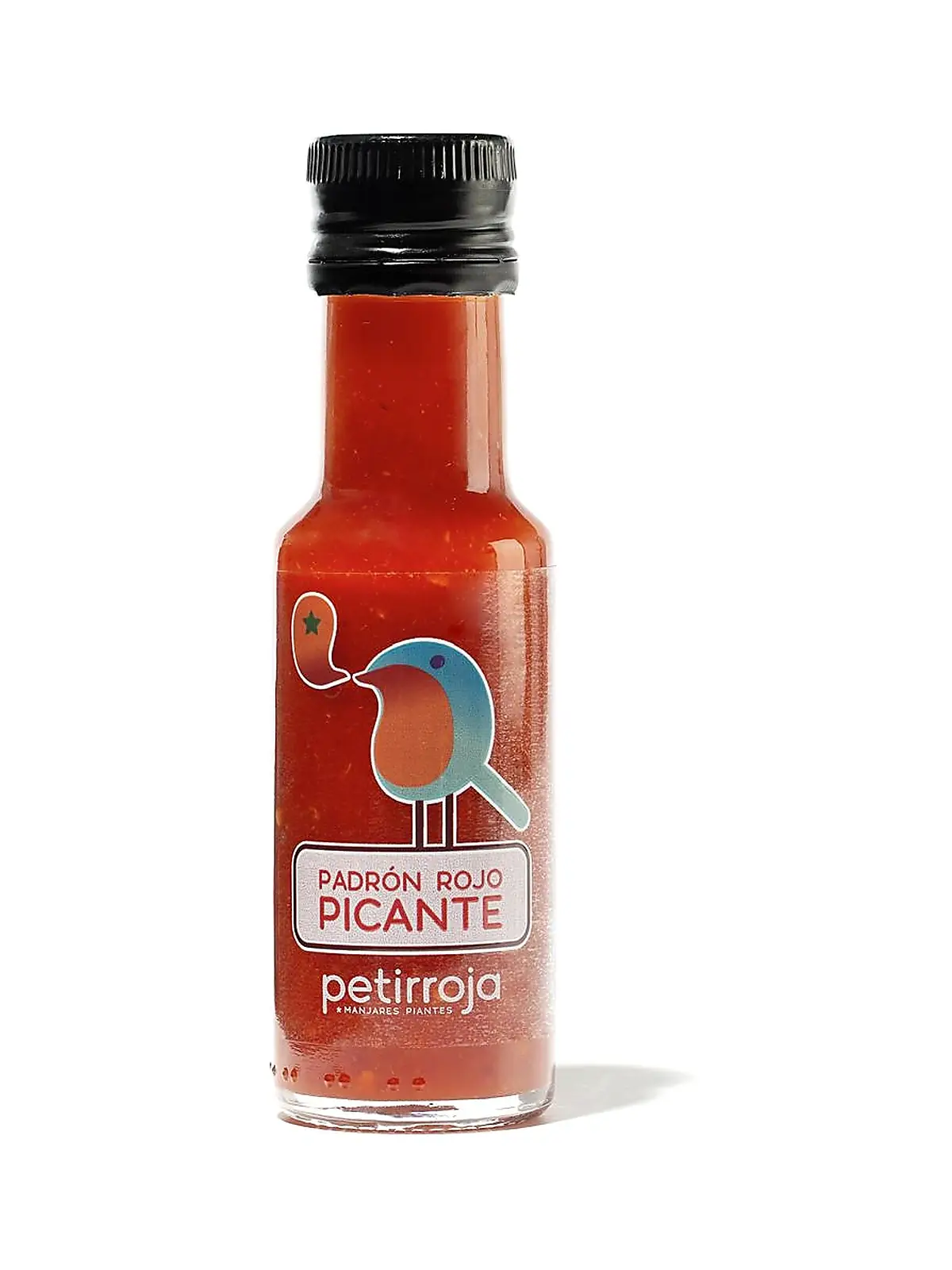 Salsa de pimiento de Padrón rojo picante Petirroja